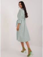 Dámské šaty LK SK 509673.13 bílo-zelené - FPrice Dámské šaty LK SK 509673.13 bílo-zelené - FPrice