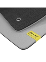 Klubová fitness podložka s otvory HMS MFK01 šedo-černá