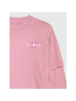 Dívčí tričko oversize s potiskem a dlouhým rukávem 4F 4FJRAW25TLONF543-54S Dívčí tričko oversize s potiskem a dlouhým rukávem 4F 4FJRAW25TLONF543-54S