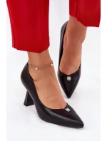 Elegantní lodičky na rozšiřující se jehle Vinceza 62222 černé Elegantní lodičky na rozšiřující se jehle Vinceza 62222 černé