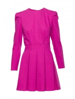 M884 Denimové šaty - růžové M884 Denimové šaty - růžové