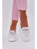 Dámské kožené mokasíny Dovema – bílé