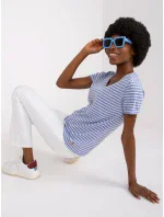 Tričko D16054M02431A bílé a modré