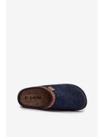 Dámské pantofle s výšivkou Inblu – tmavě modré Dámské pantofle s výšivkou Inblu – tmavě modré