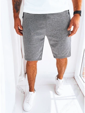Pánské tmavě šedé teplákové šortky FashionStreet SX2269