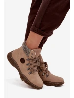 Vytápěné Kotníkové Traperky Dámské Béžové Zenaya Vytápěné Kotníkové Traperky Dámské Béžové Zenaya