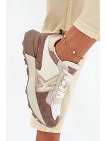 Dámské semišové tenisky Kobbo 66954 béžové