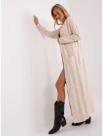 Cardigan AT SW 2395.30 světle béžová Cardigan AT SW 2395.30 světle béžová