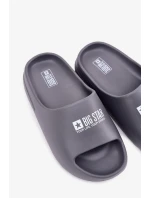 Pánské pěnové pantofle s logem Big Star – šedé Pánské pěnové pantofle s logem Big Star – šedé