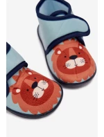 Dětské bačkory na suchý zip – modré Katline Dětské bačkory na suchý zip – modré Katline