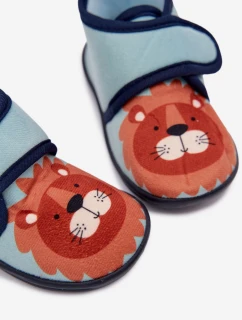 Dětské bačkory na suchý zip – modré Katline