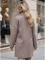 Dámský klasický jednořadý kabát Fango FashionStreet NY0815 Dámský klasický jednořadý kabát Fango FashionStreet NY0815
