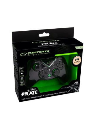 ESPERANZA GAMEPAD PC/XBOX ONE/XBOX SERIES X/S USB PIRATE EGG114K ESPERANZA GAMEPAD PC/XBOX ONE/XBOX SERIES X/S USB PIRATE EGG114K
