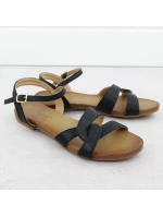 Dámské černé sandály S.Barski KV51-022