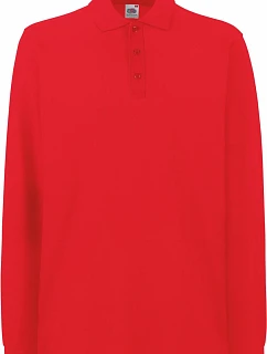 Fruit of the Loom Premium Polo LSL Piqué polo s dlouhým rukávem 16.3310 red