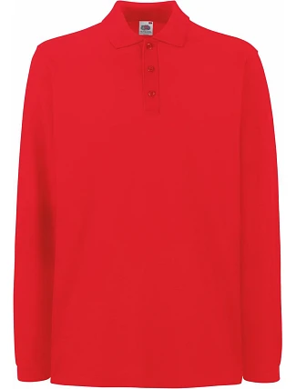 Fruit of the Loom Premium Polo LSL Piqué polo s dlouhým rukávem 16.3310 red Fruit of the Loom Premium Polo LSL Piqué polo s dlouhým rukávem 16.3310 red
