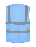 Yoko HVW 120 Hi-Vis síťovaná bezpečnostní vesta 79.W120 sky blue Yoko HVW 120 Hi-Vis síťovaná bezpečnostní vesta 79.W120 sky blue