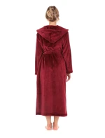 Dámský župan Siena s kapucí 3156 nadměrný vínová - Vestis
