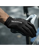 Cyklistické rukavice Rockbros jaro/léto/podzim, plné, velikost: XL- černé Cyklistické rukavice Rockbros jaro/léto/podzim, plné, velikost: XL- černé