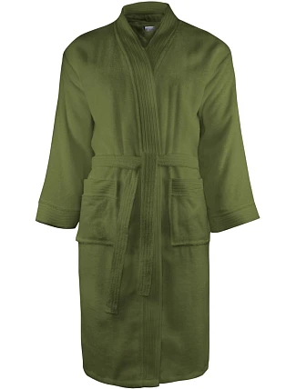 The One Towelling Bathrobe Župan 48.1011 olive green