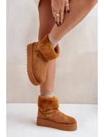 Sněhule na platformě s kožíškem Big Star OO274A106 Camel Sněhule na platformě s kožíškem Big Star OO274A106 Camel