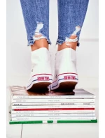 Dámské vysoké tenisky Big Star - bílé Dámské vysoké tenisky Big Star - bílé