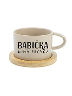 BABIČKA MIMO PROVOZ - krémový hrníček makronka 200 ml
