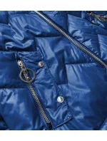 Modro/černá dámská bunda s kapucí (BH2003) Modro/černá dámská bunda s kapucí (BH2003)