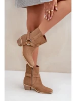 Boty na podpatku model 203875 Step in style Boty na podpatku model 203875 Step in style