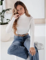 Dámský svetr s rolákem VANORIA white FashionStreet MY2491