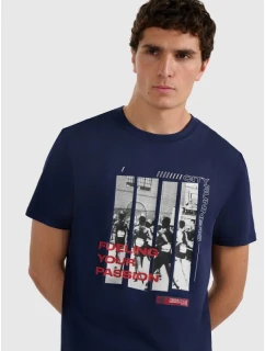 Pánské tričko s potiskem 4F 4FRAW25TTSHM3364-31S