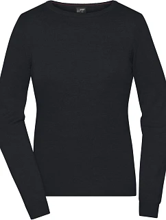 Daiber JN 1313 Dámský svetr s kulatým výstřihem 02.1313 black