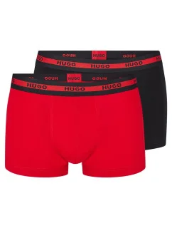 Pánské boxerky 50469775 černočervené - Hugo Boss