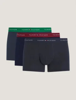 Pánské boxerky 3-PACK UM0UM02763 0SS tm. modré - Tommy Hilfiger
