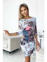 Sportovní šaty13-155 modré s potiskem - Numoco