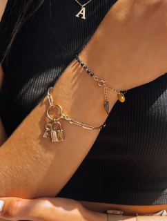 FREE TIME černý náramek FashionStreet LY0095