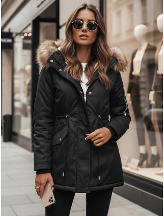 Dámská zimní bunda parka VIXEN černá FashionStreet TY3874 Dámská zimní bunda parka VIXEN černá FashionStreet TY3874