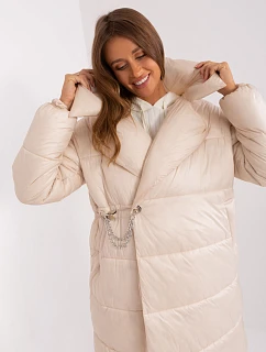 Dámská lehká péřová zimní bunda Factory Price light beige (TR8310)
