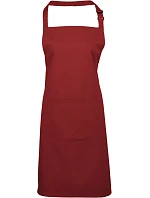 Premier PR 154 Zástěra s laclem a kapsou na břiše "Colours" 39.0154 burgundy Premier PR 154 Zástěra s laclem a kapsou na břiše "Colours" 39.0154 burgundy