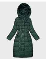 Zelená oboustranná dlouhá bunda s kapucí (P22-6638-33+33) Zelená oboustranná dlouhá bunda s kapucí (P22-6638-33+33)