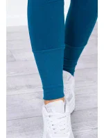 Komplet z szerokimi ściągaczami morski