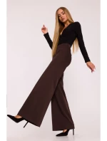 M875 Široké kalhoty - hnědé