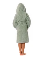 dětský župan Athena s kapucí 9116 dětské Olivová