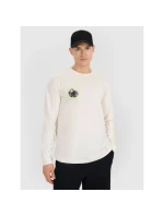 Pánské tričko s potiskem Regular Longsleeve 4F 4FWSS25TLONM392-11S pánské