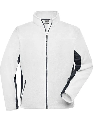 Daiber JN 842 Pánská pracovní mikrofleecová bunda - Strong 02.0842 white/carbon Daiber JN 842 Pánská pracovní mikrofleecová bunda - Strong 02.0842 white/carbon
