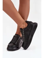 Dámské kožené tenisky GOE – černé