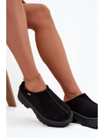 Dámské nízké sněhule na platformě Yrenna – černé
