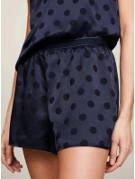 Dámský pyžamový set dárkové balení GIFT PYJ CAMI SET & SLIPPERS UW0UW04855 DW5 tm. modré - Tommy Hilfiger