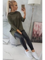 Halenka s křídlovým potiskem khaki Halenka s křídlovým potiskem khaki