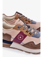 Pánské semišové tenisky na platformě Big Star - béžové